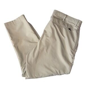 Banana Republic Mens Khaki Chino Flat Front Pants Size 40x29